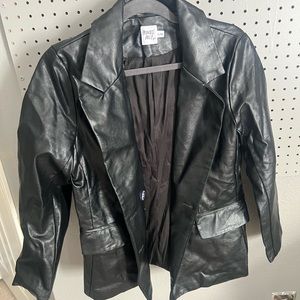 Princess Polly Leather Blazer